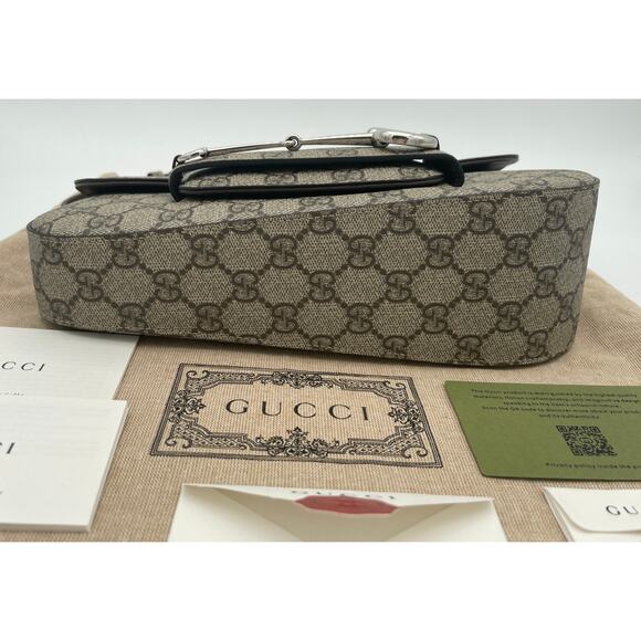 $3K NEW GUCCI GG ASYMMETRICAL 1955 HORSEBIT SHOULDER BAG PURSE AUTHENTIC! - Picture 10 of 14
